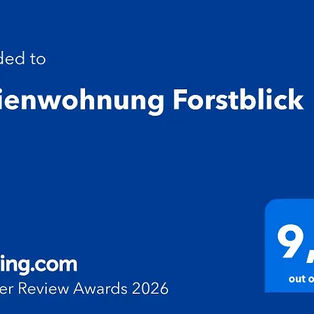 Apartamento Forstblick *