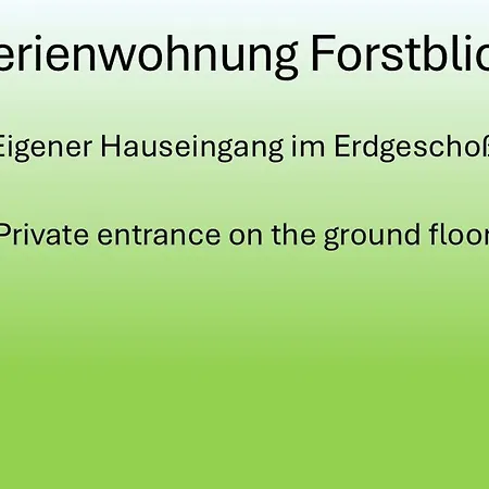 Apartamento Forstblick *